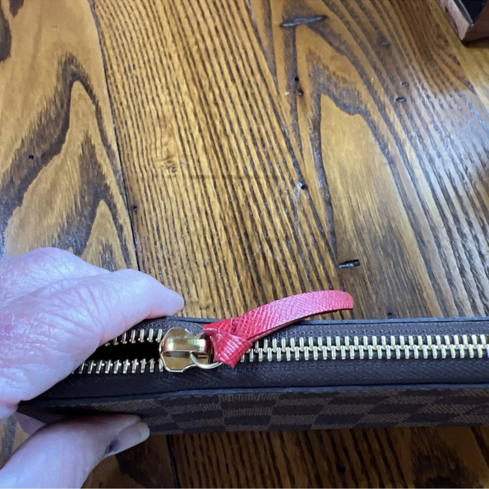 Louis Vuitton Brown Damier Clemence Wallet